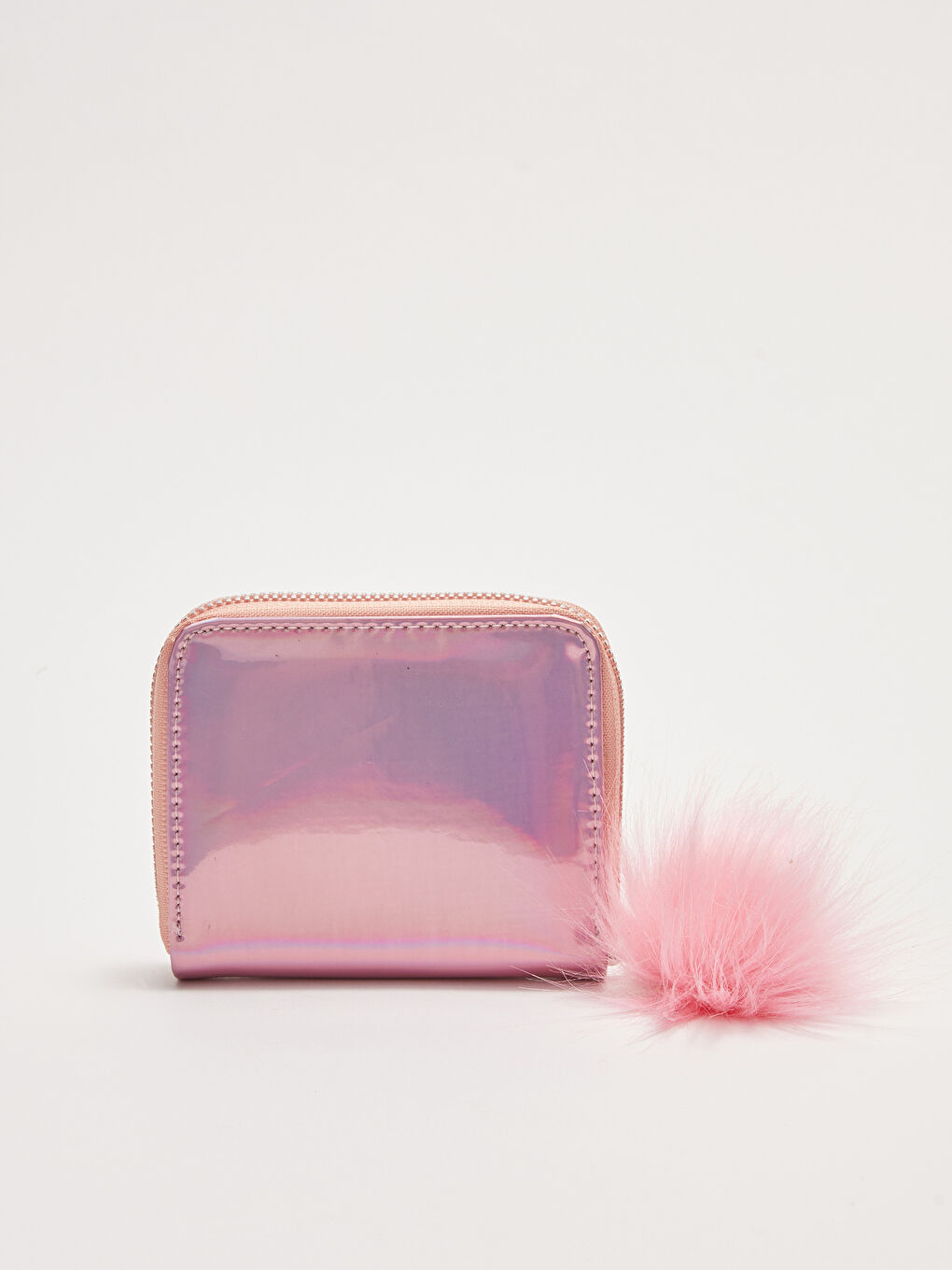 محفظة بناتي بطبعة شكل جلد لامع-2