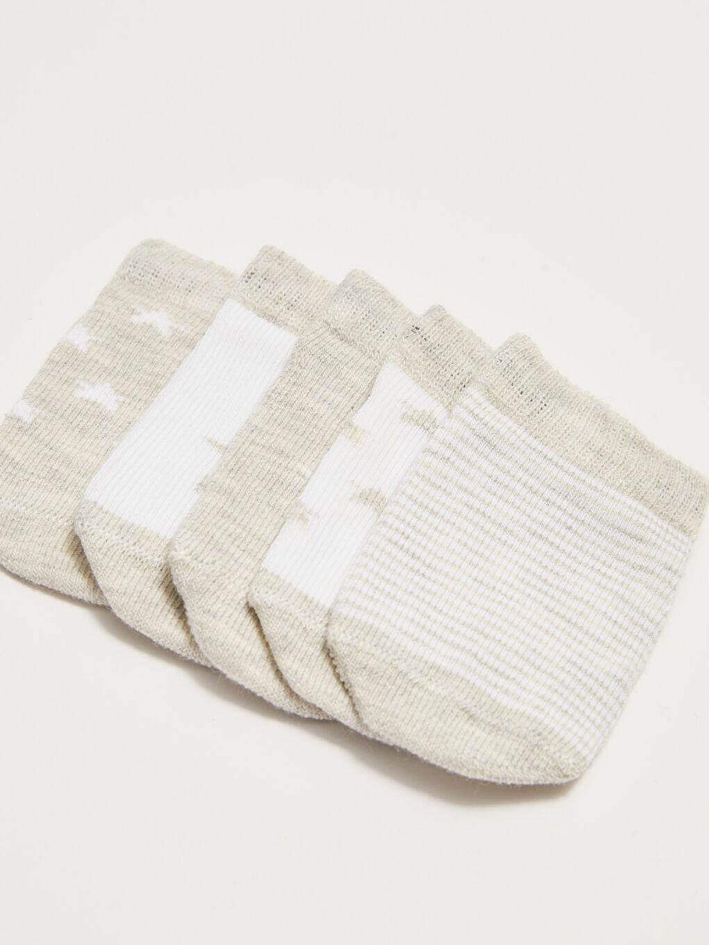 Принтті унисекс нәресте патик шұлықтары 5 данадан тұратын-3