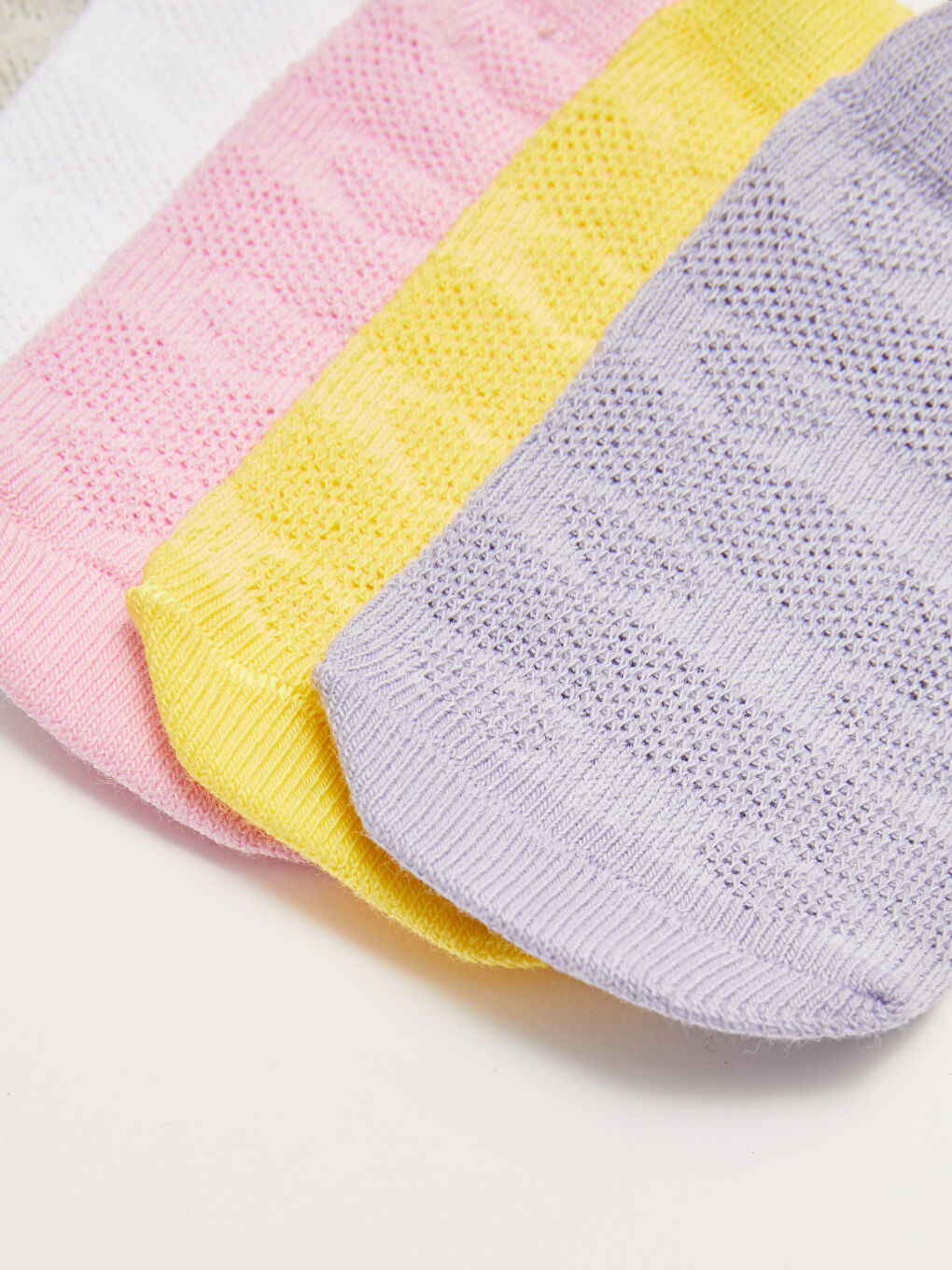 Self Patterned Baby Girl Booties Socks 5 Pack-2