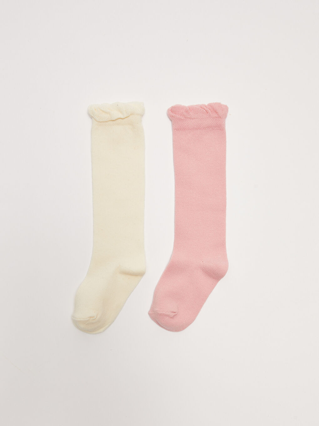 Basic Baby Girl Knee High Socks 2 Pack-1