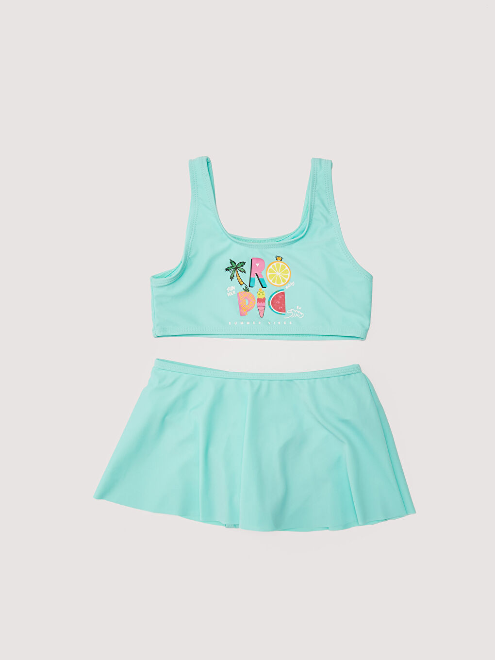 Bikini Fille Avec Tissu Extensible Imprimé