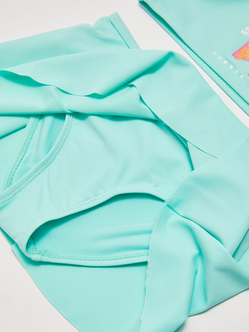 Bikini Fille Avec Tissu Extensible Imprimé-3