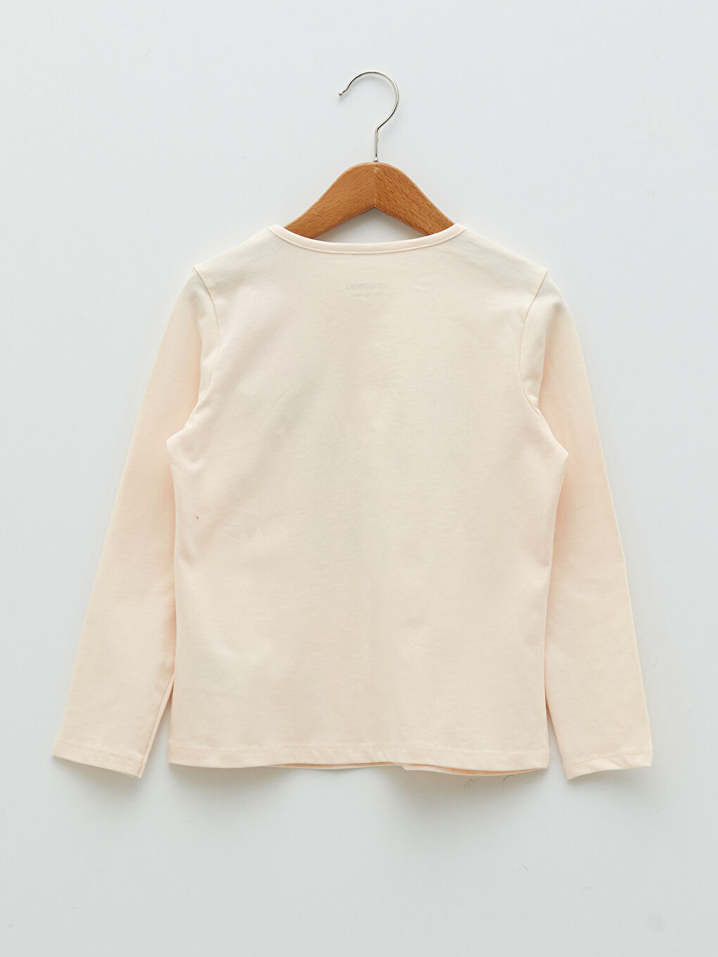 LCW Kids Crew Neck Printed Long Sleeve Cotton Girl T-shirt -S21934Z4-QVF
