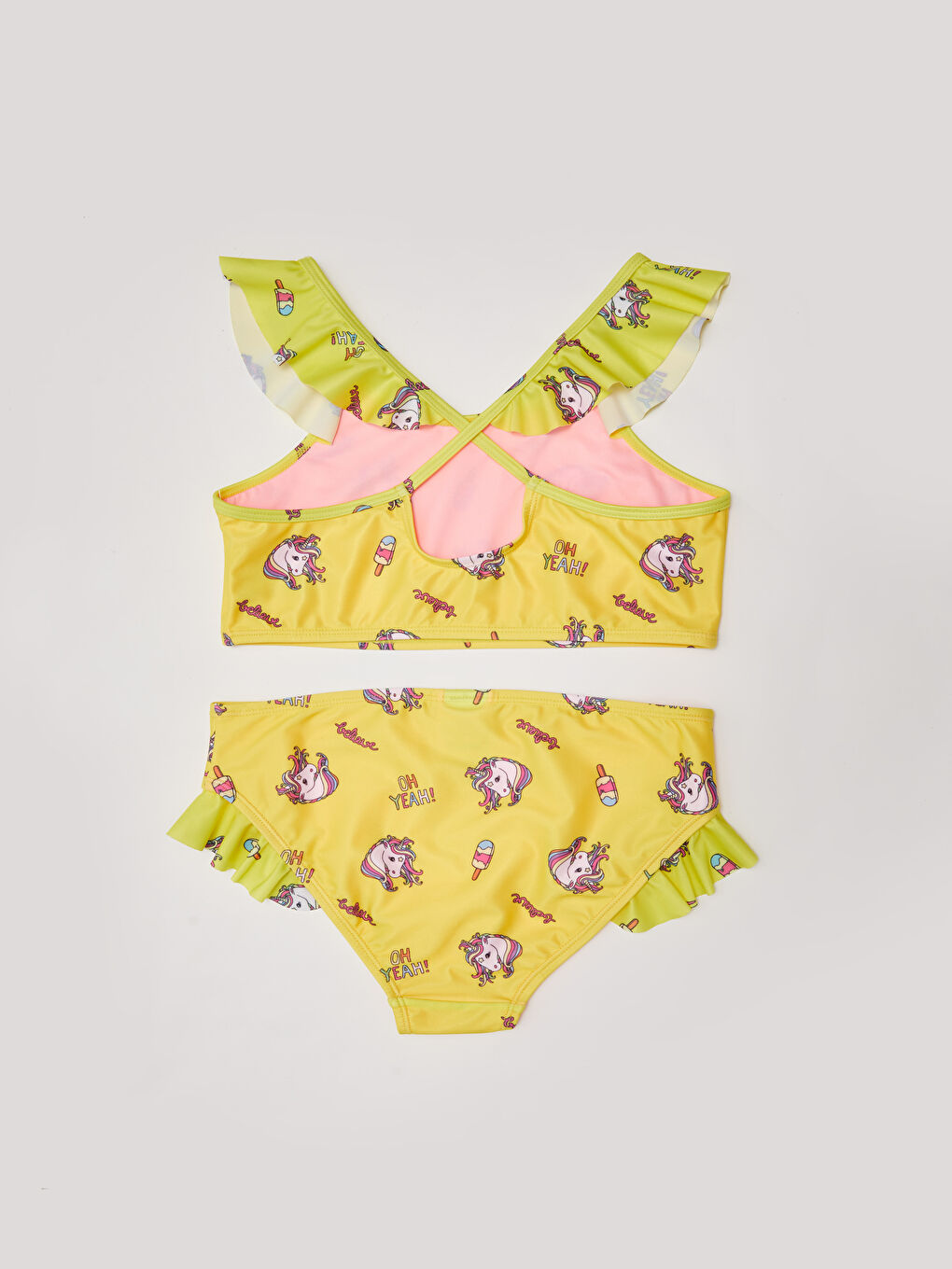 Girl's Bikini With Printed Stretch Fabric-1