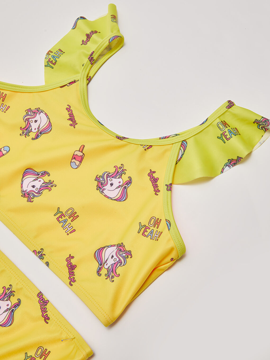 Girl's Bikini With Printed Stretch Fabric-2