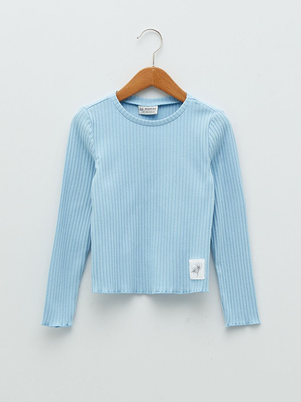 LCW Kids Crew Neck Basic Long Sleeve Girls' T-Shirt -S21989Z4-FND