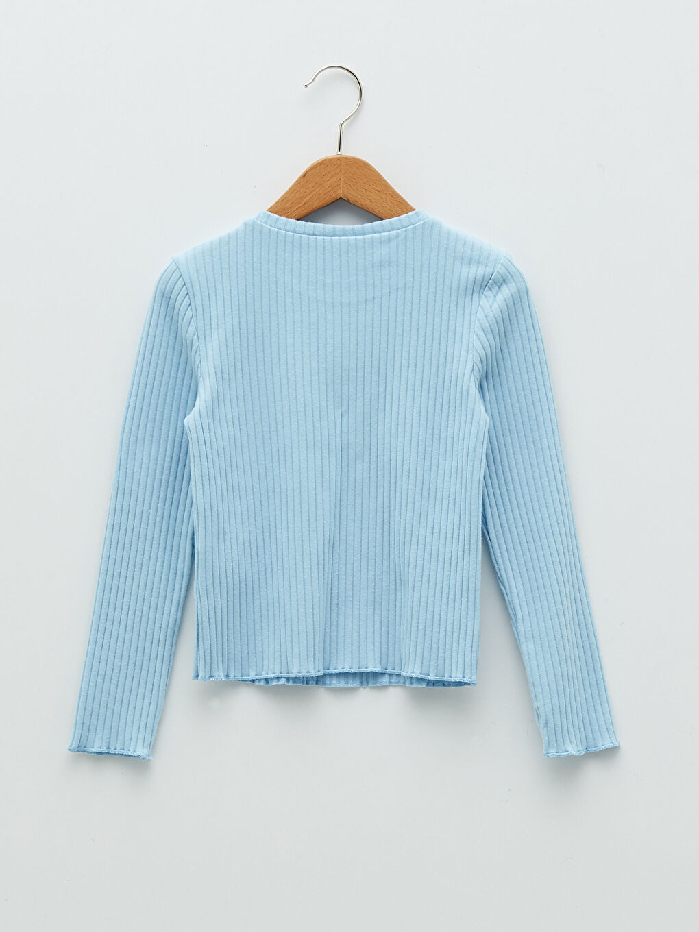LCW Kids Crew Neck Basic Long Sleeve Girls' T-Shirt -S21989Z4-FND