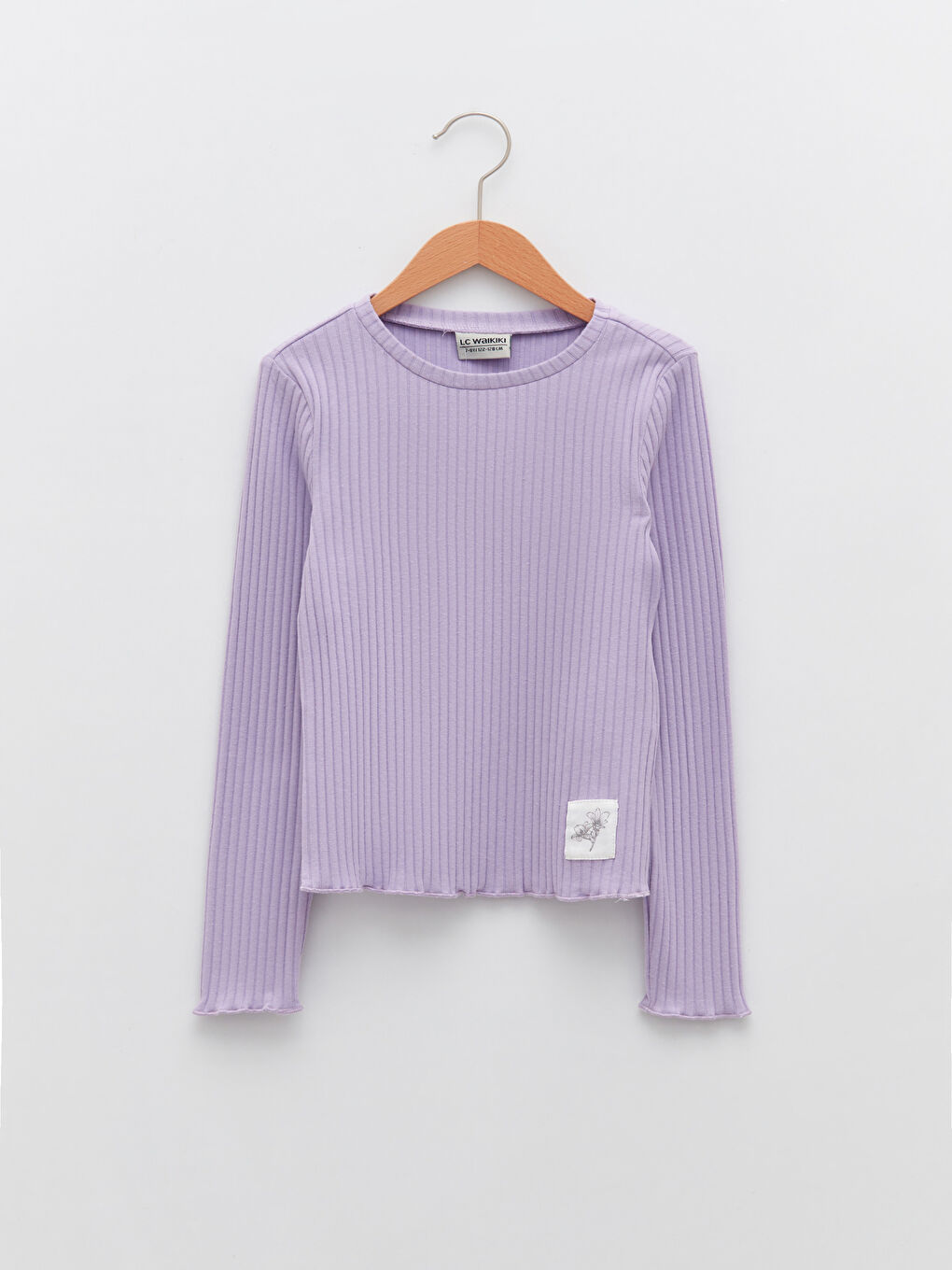 LCW Kids Crew Neck Basic Long Sleeve Girls' T-Shirt -S21989Z4-KYB