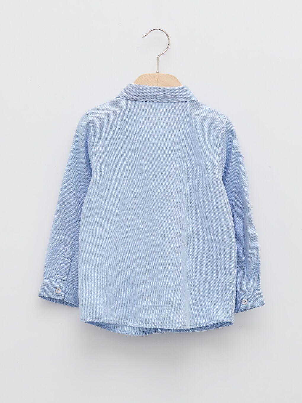 Long Sleeve Embroidery Detailed Cotton Baby Boy Shirt and Bow Tie 2-Piece Set-3