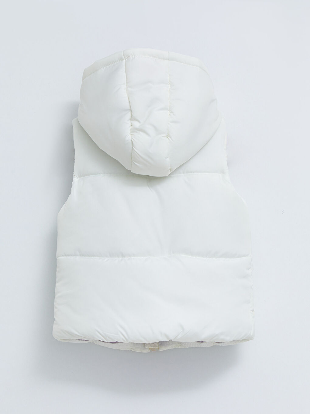 Hooded Basic Baby Girl Zippered Vest-2