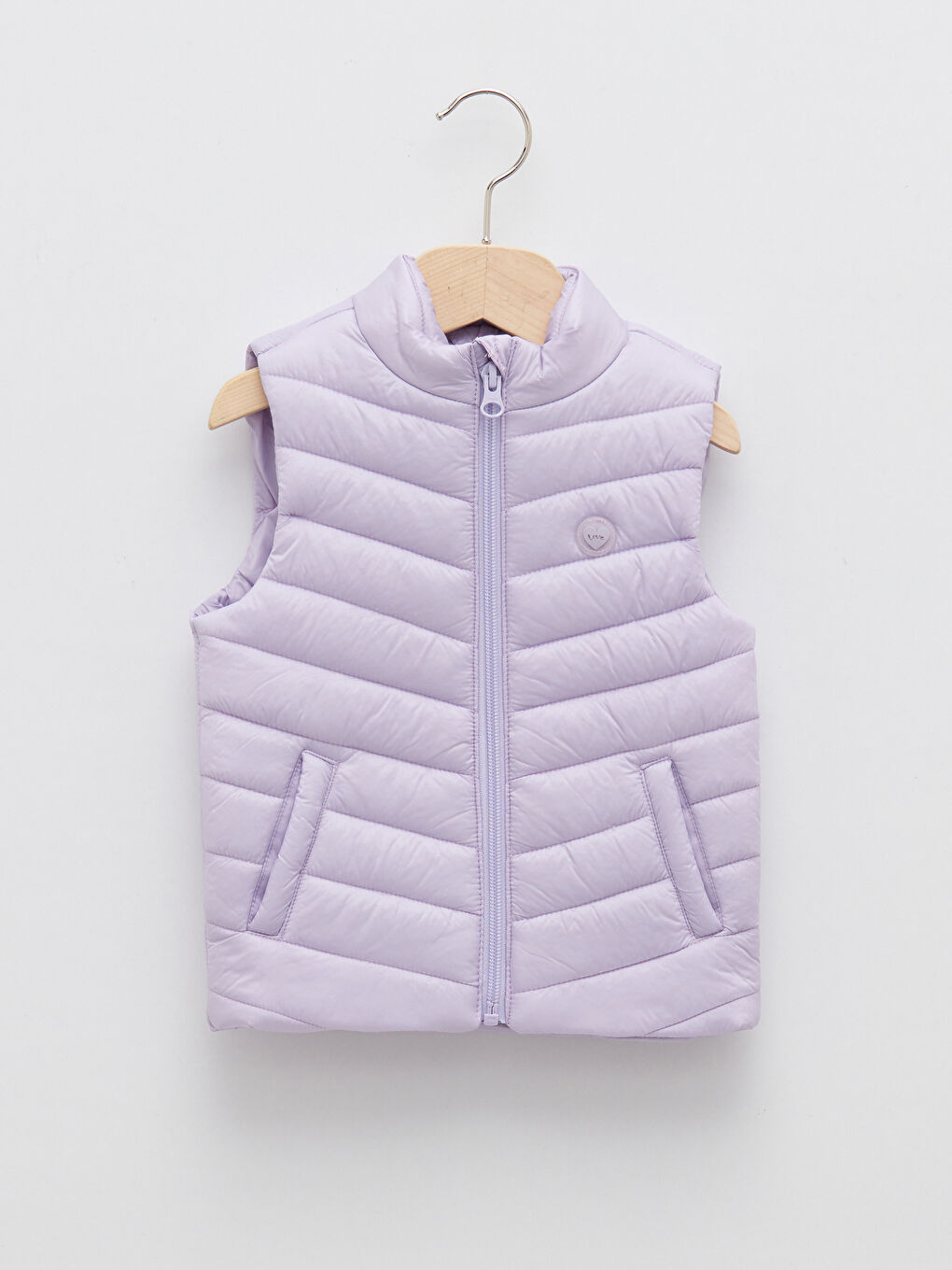 LCW baby Turtle Neck Basic Baby Girl Down Vest -S22028Z1-G2N
