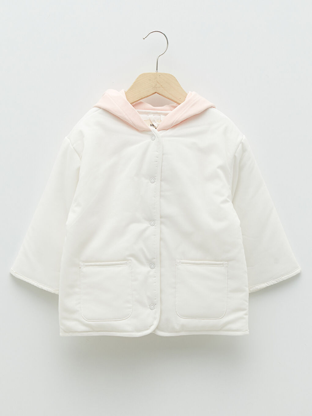 Hooded Long Sleeve Baby Girl Coat-6