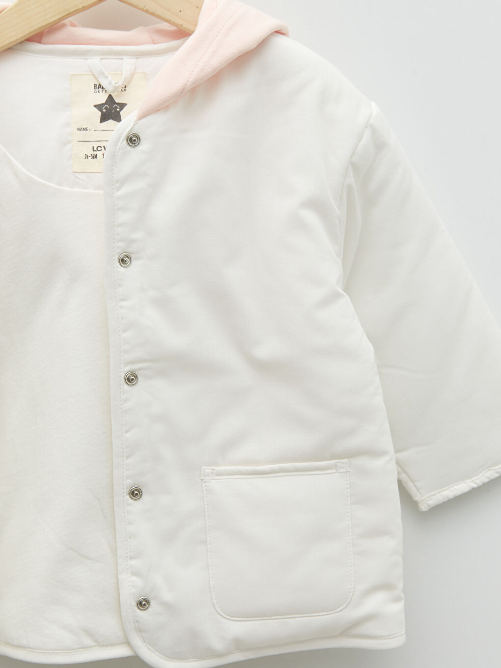 Hooded Long Sleeve Baby Girl Coat-9
