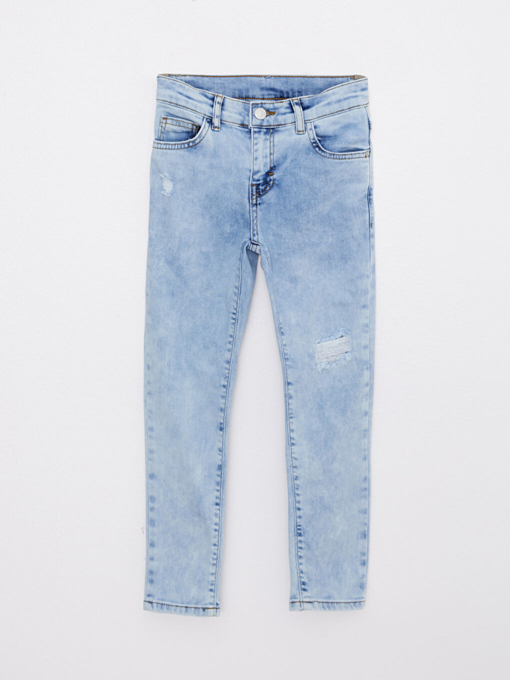 Skinny Fit Ripped Detailed Boy Jean Trousers
