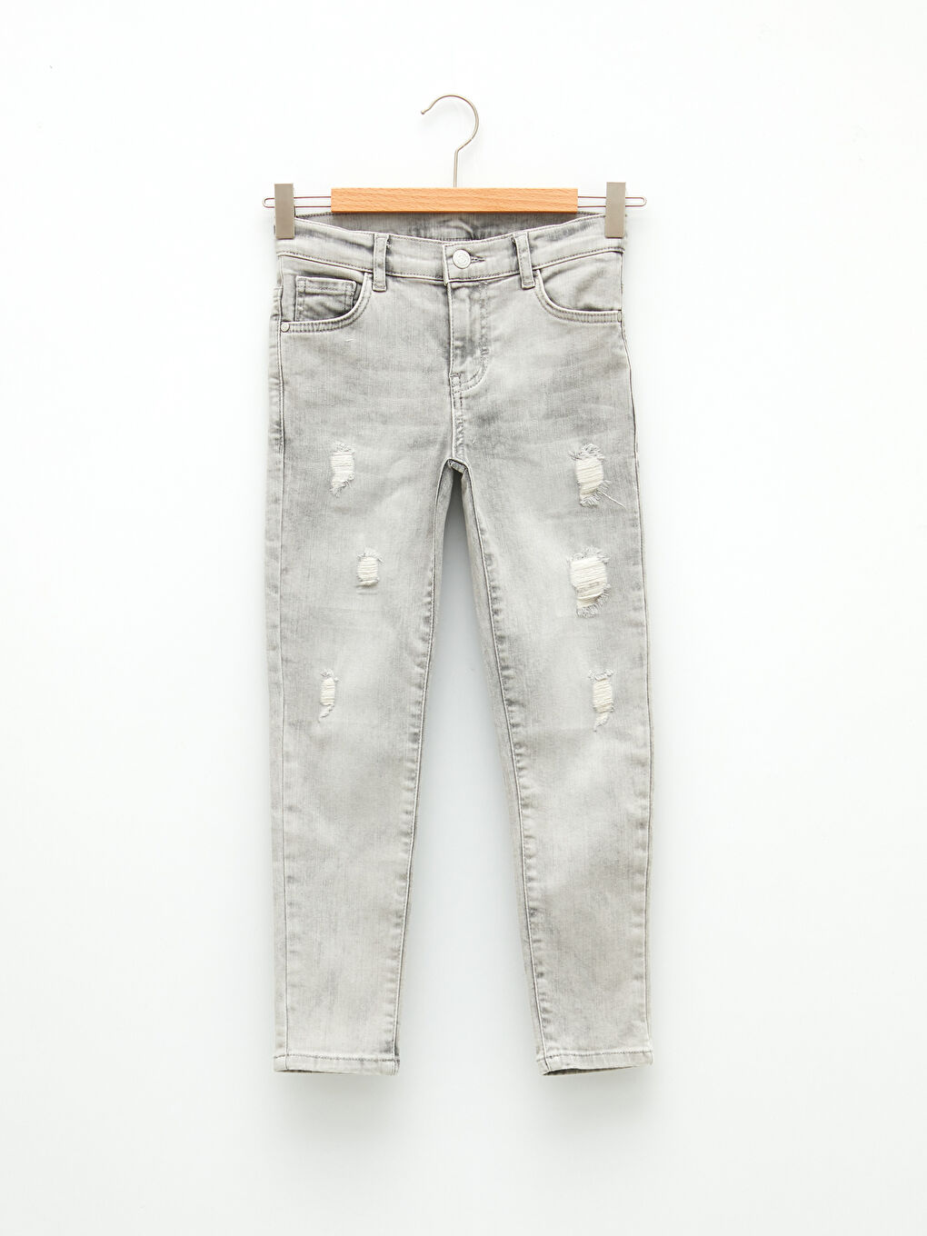 LCW Kids Baumwoll-Jeanshose für Jungen mit Rissen -S22061Z4-GRD