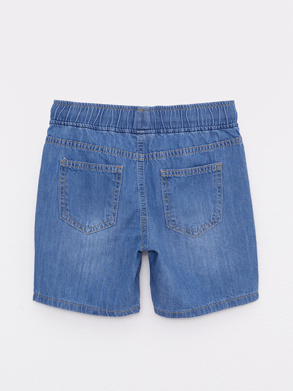 شورت دينيم بخصر مرن للأولاد-1