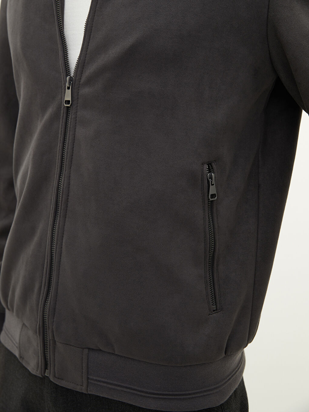 LCWAIKIKI Classic Standard Fit College Collar Men's Faux Leather Coat -S22079Z8-RX4