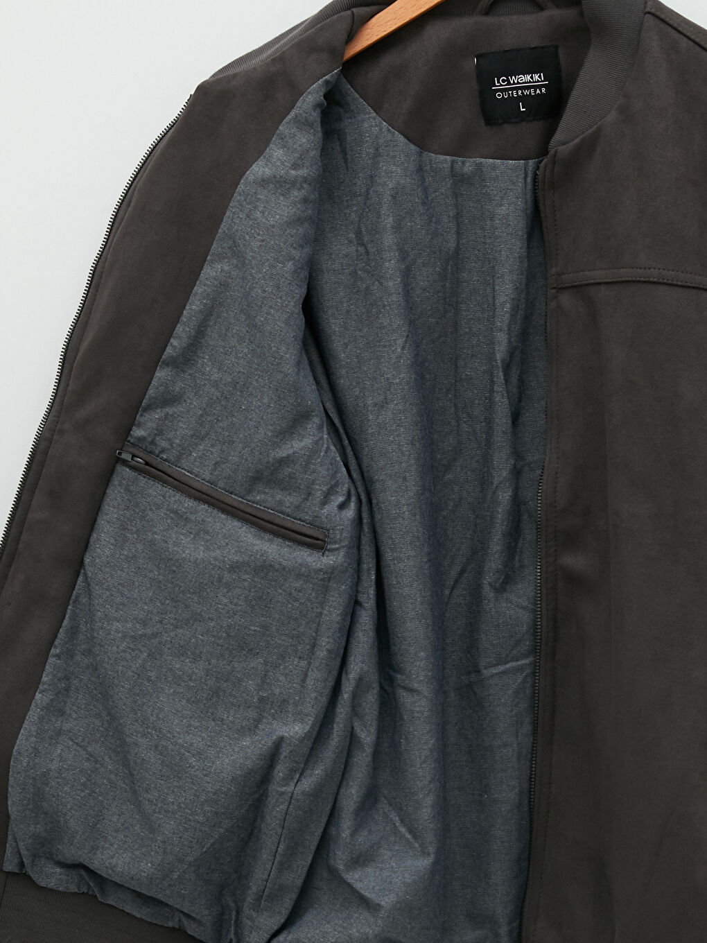 LCWAIKIKI Classic Standard Fit College Collar Men's Faux Leather Coat -S22079Z8-RX4