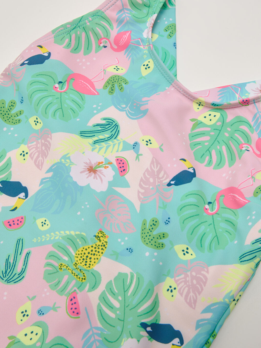 Girl's Swimsuit Printed in Flexible Fabric-2