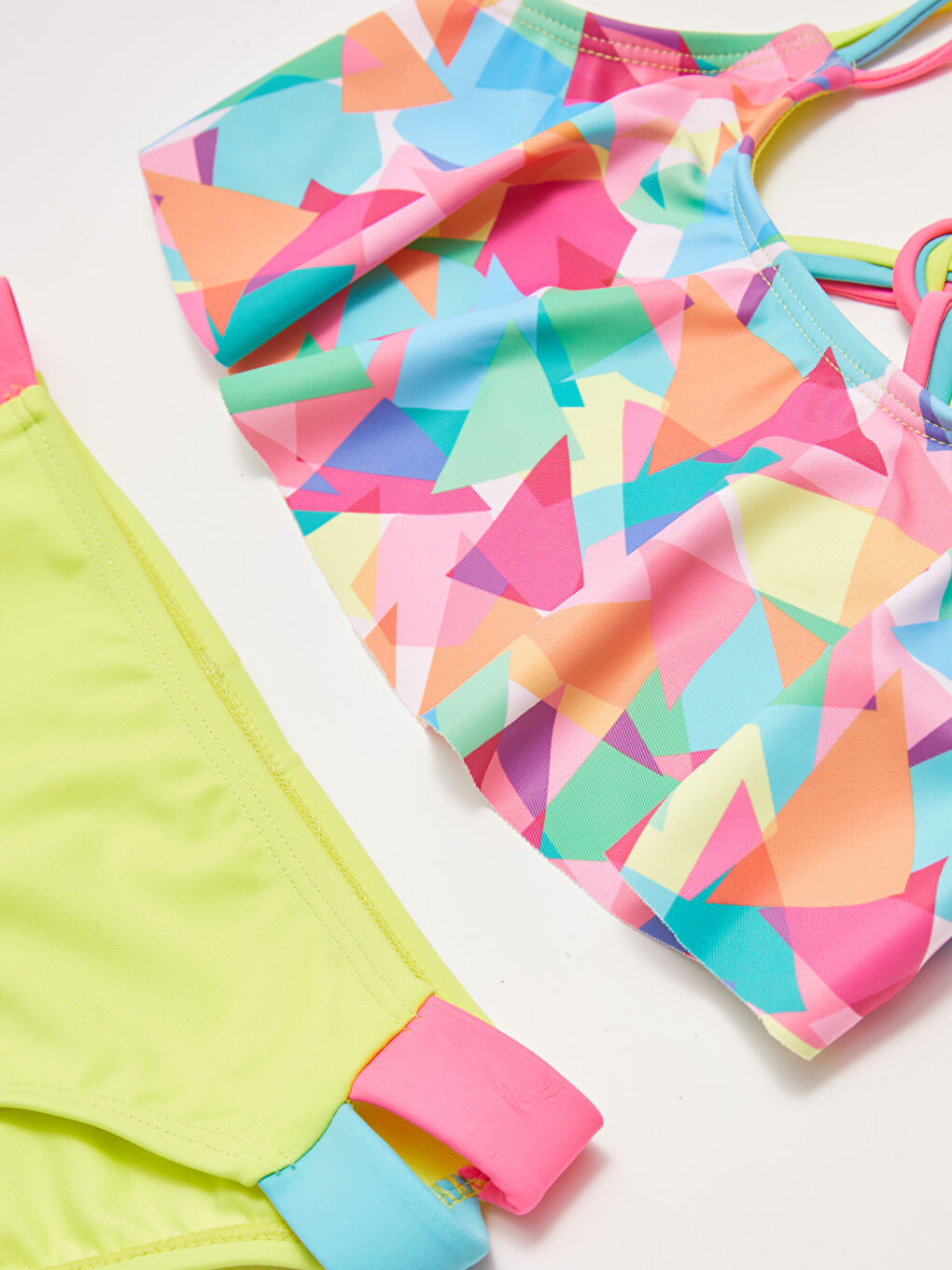 Girl's Bikini With Printed Stretch Fabric-2