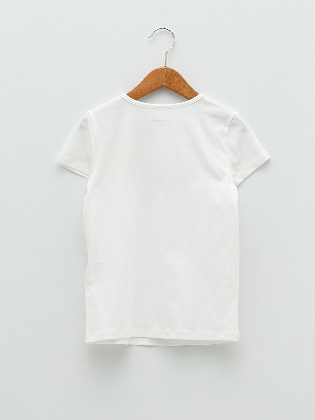 Crew Neck Printed Short Sleeve Girls' T-Shirt-1