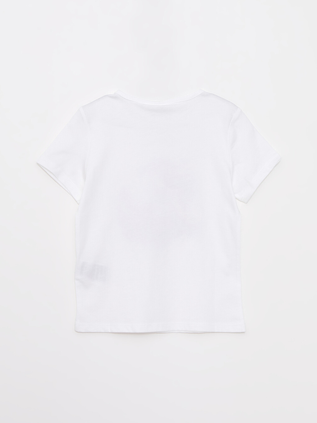 Crew Neck Printed Short Sleeve Girls' T-Shirt-1