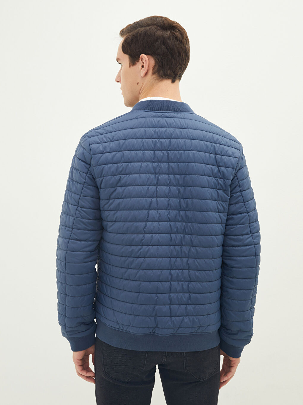 Slim Fit College Collar Bomber Men's Coat -S22218Z8-J2H