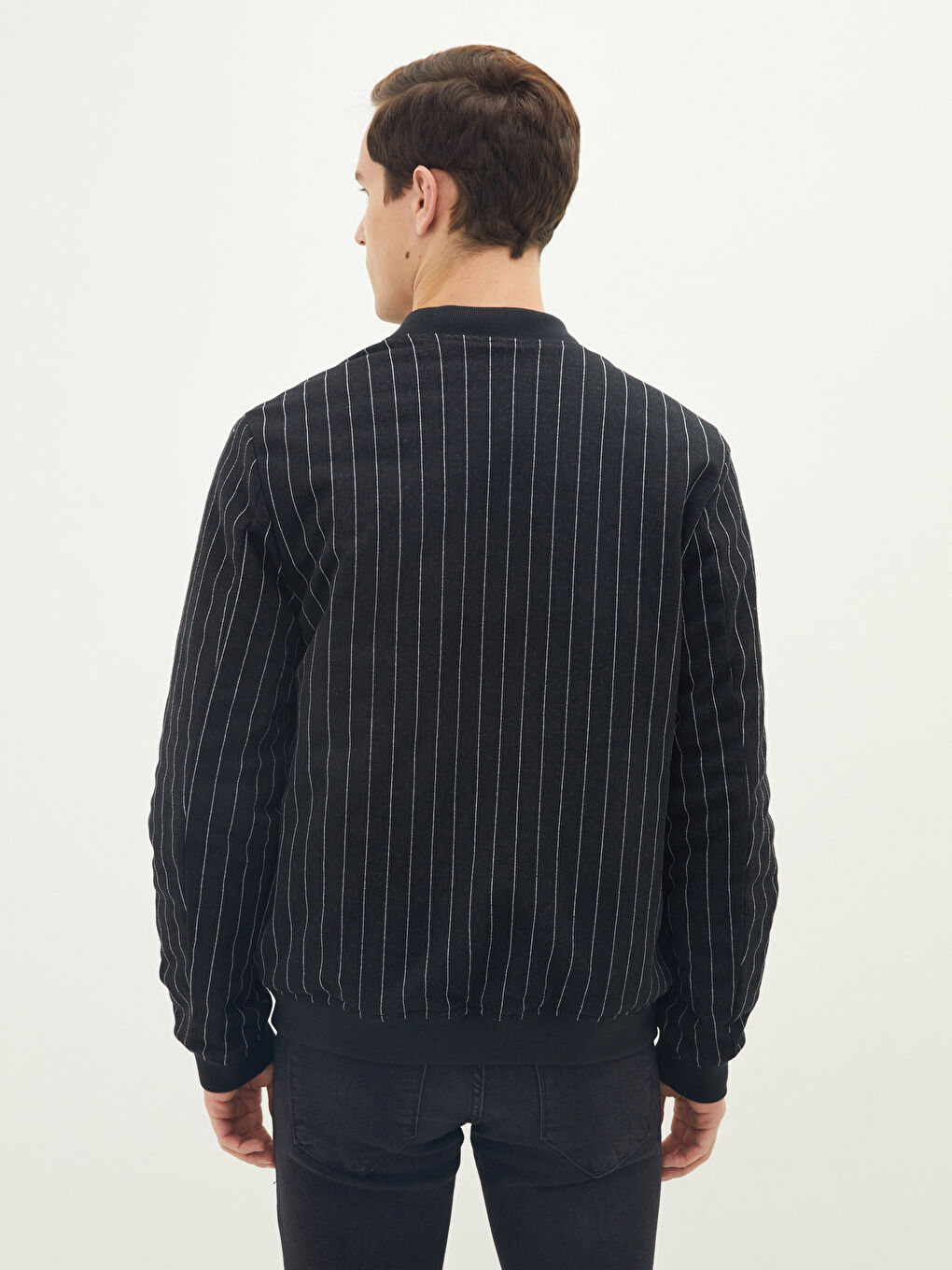 Slim Fit College Collar Bomber Men's Coat -S22218Z8-J2H