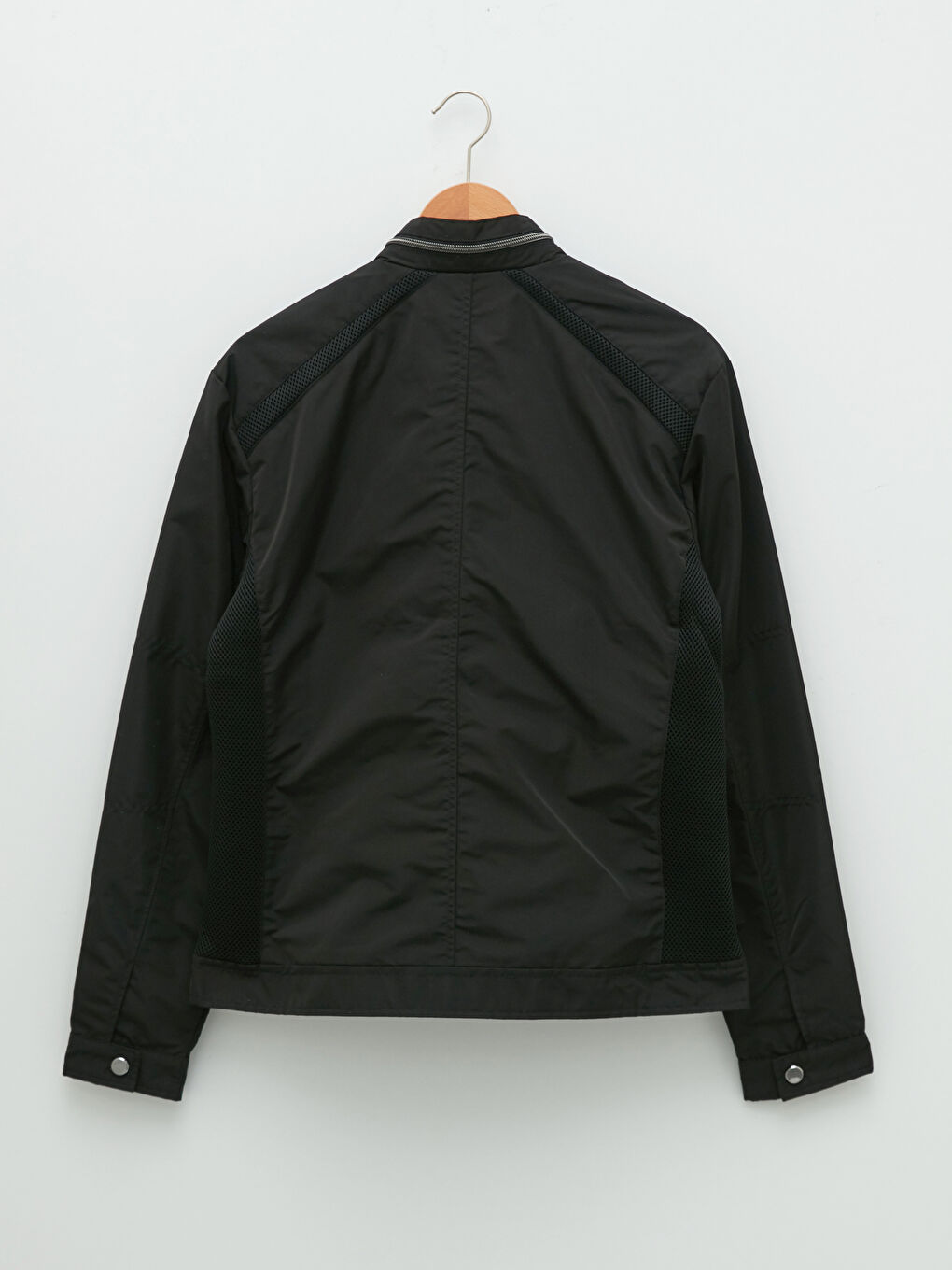 Slim Fit Biker Collar Thin Men's Coat-7