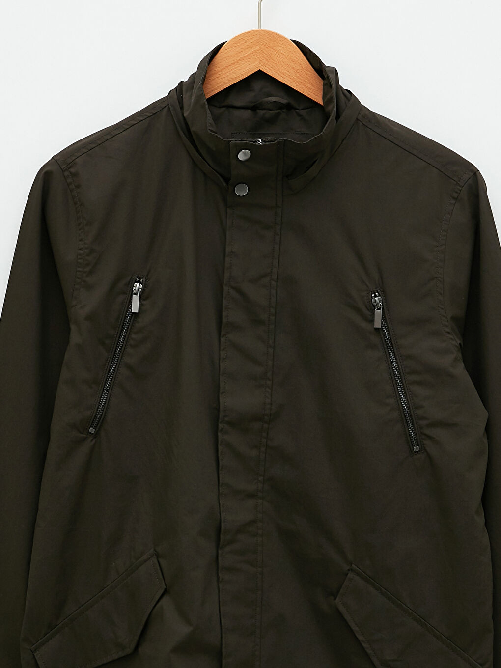 LCWAIKIKI Classic Standard Fit Hooded Thin Men's Coat -S22235Z8-QTR
