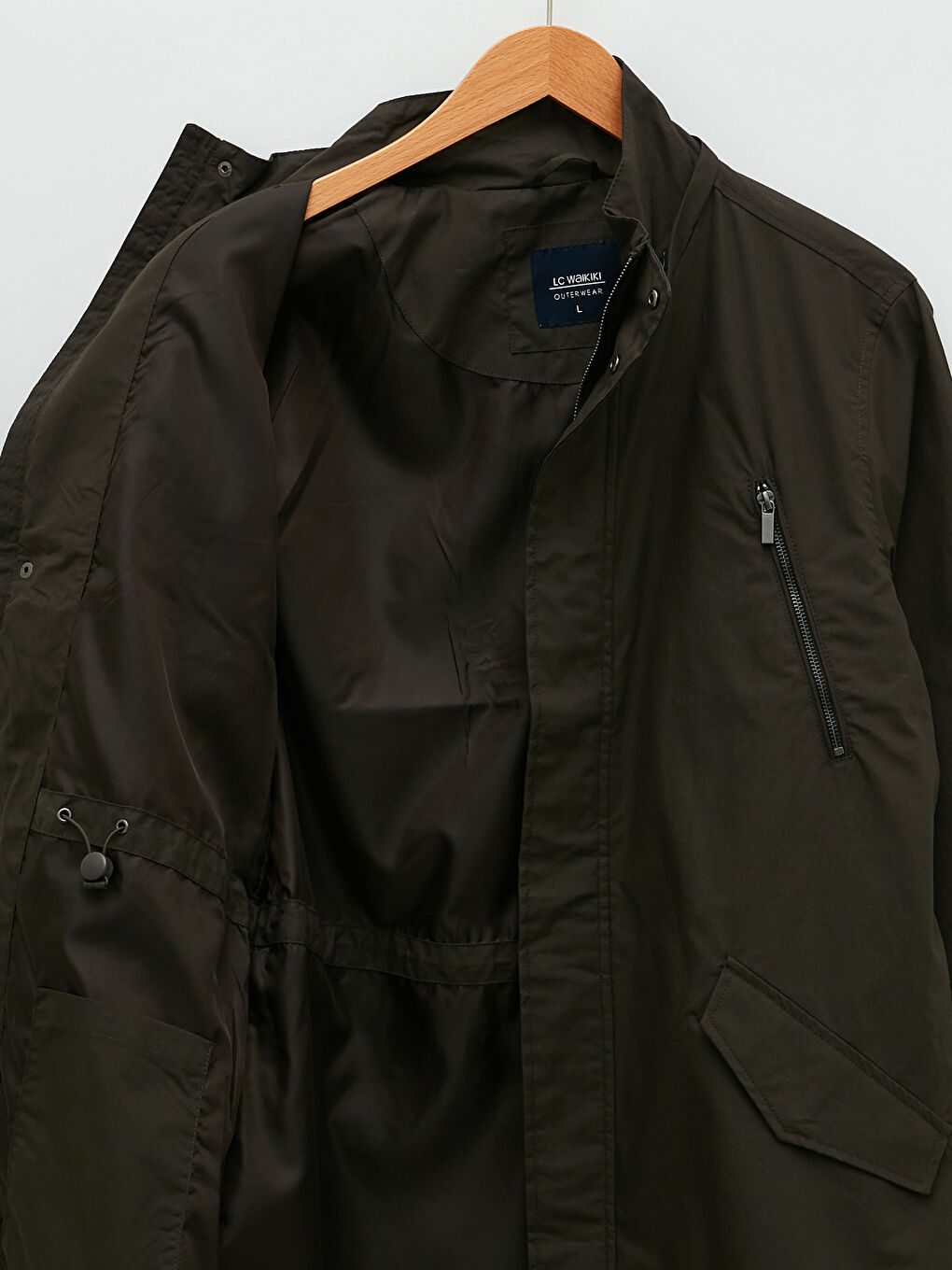 LCWAIKIKI Classic Standard Fit Hooded Thin Men's Coat -S22235Z8-QTR