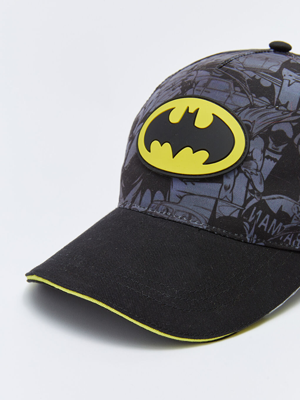 Siyah Batman Lisanslı Erkek Çocuk Kep Şapka-1