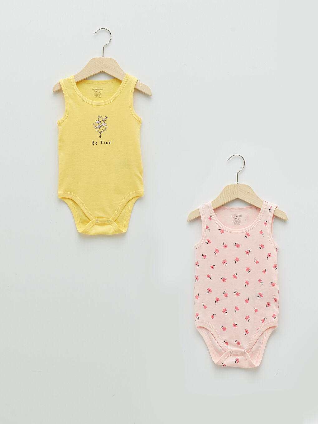 Body Bébé Fille Imprimé Col Rond En Coton Avec Bouton-Pression 2 Pièces