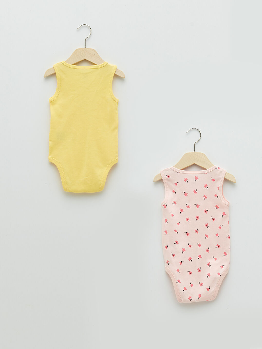 Body Bébé Fille Imprimé Col Rond En Coton Avec Bouton-Pression 2 Pièces-1