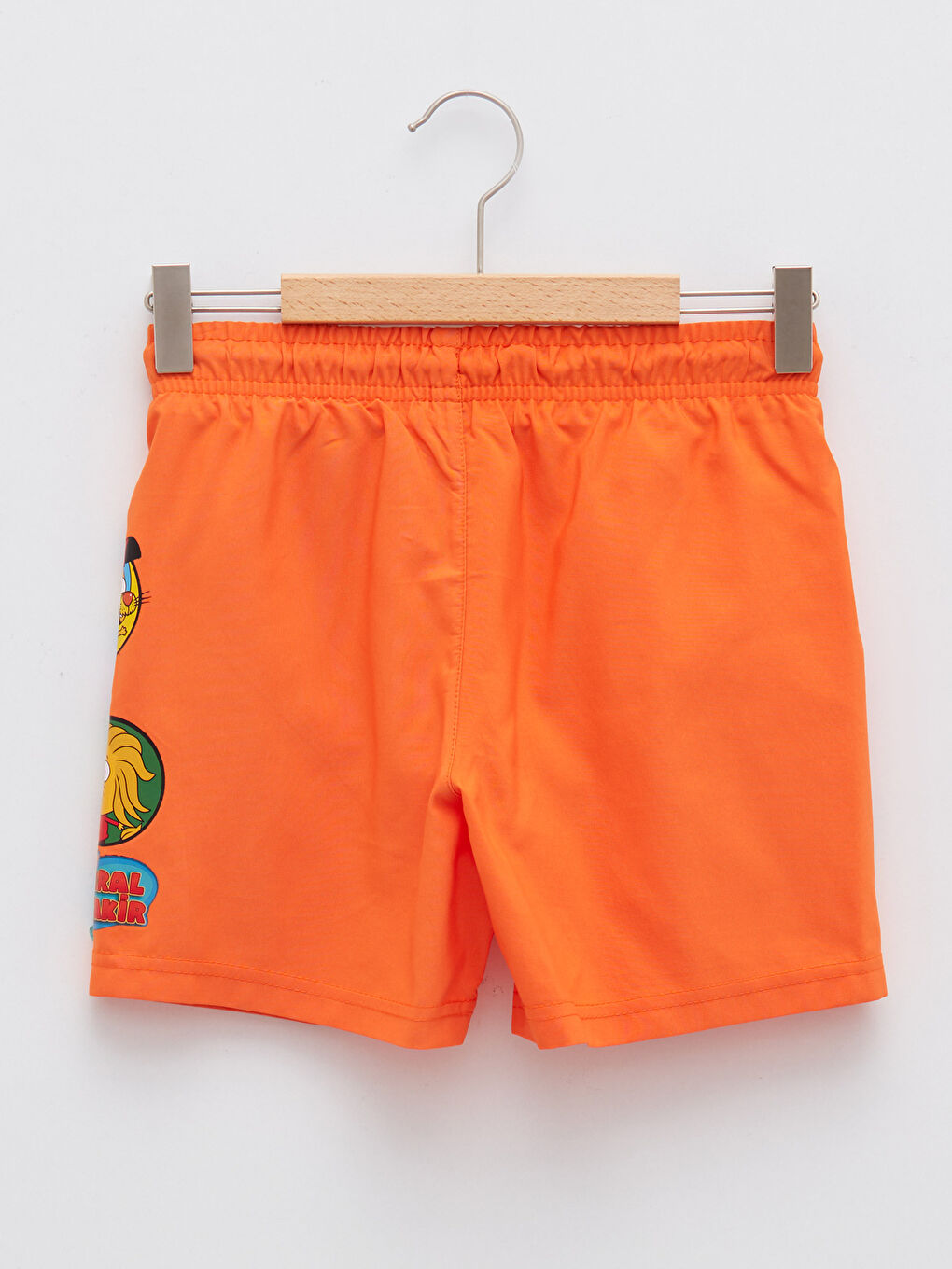 King Şakir Printed Quick Dry Boy's Sea Shorts With Elastic Waist -S22262Z4-GMN