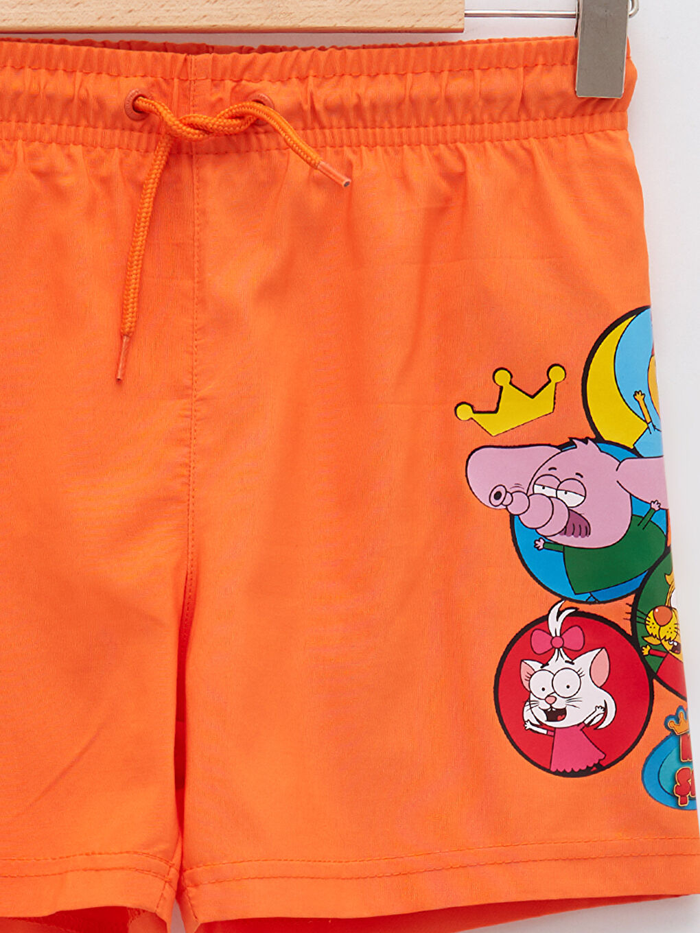 King Şakir Printed Quick Dry Boy's Sea Shorts With Elastic Waist -S22262Z4-GMN
