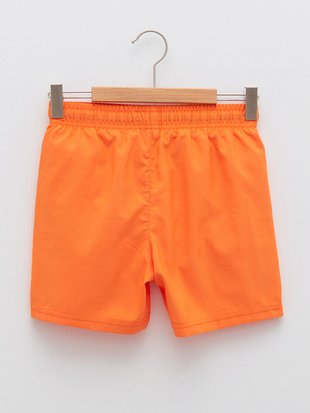 Turuncu Baskılı Hızlı Kuruyan Erkek Çocuk Deniz Şortu-1