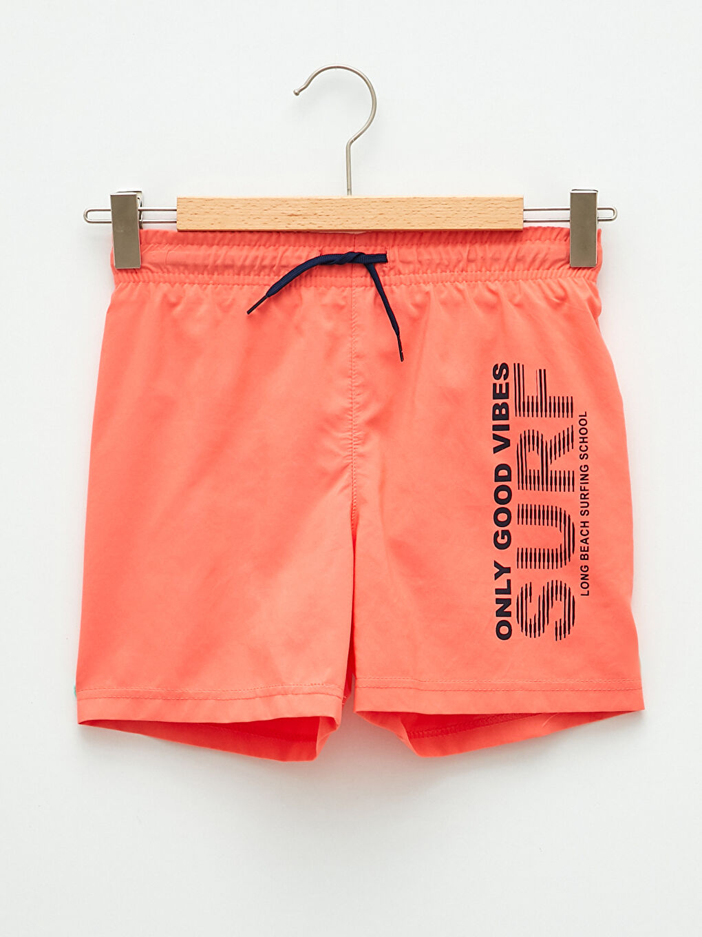 Mercan Baskılı Hızlı Kuruyan Erkek Çocuk Deniz Şortu