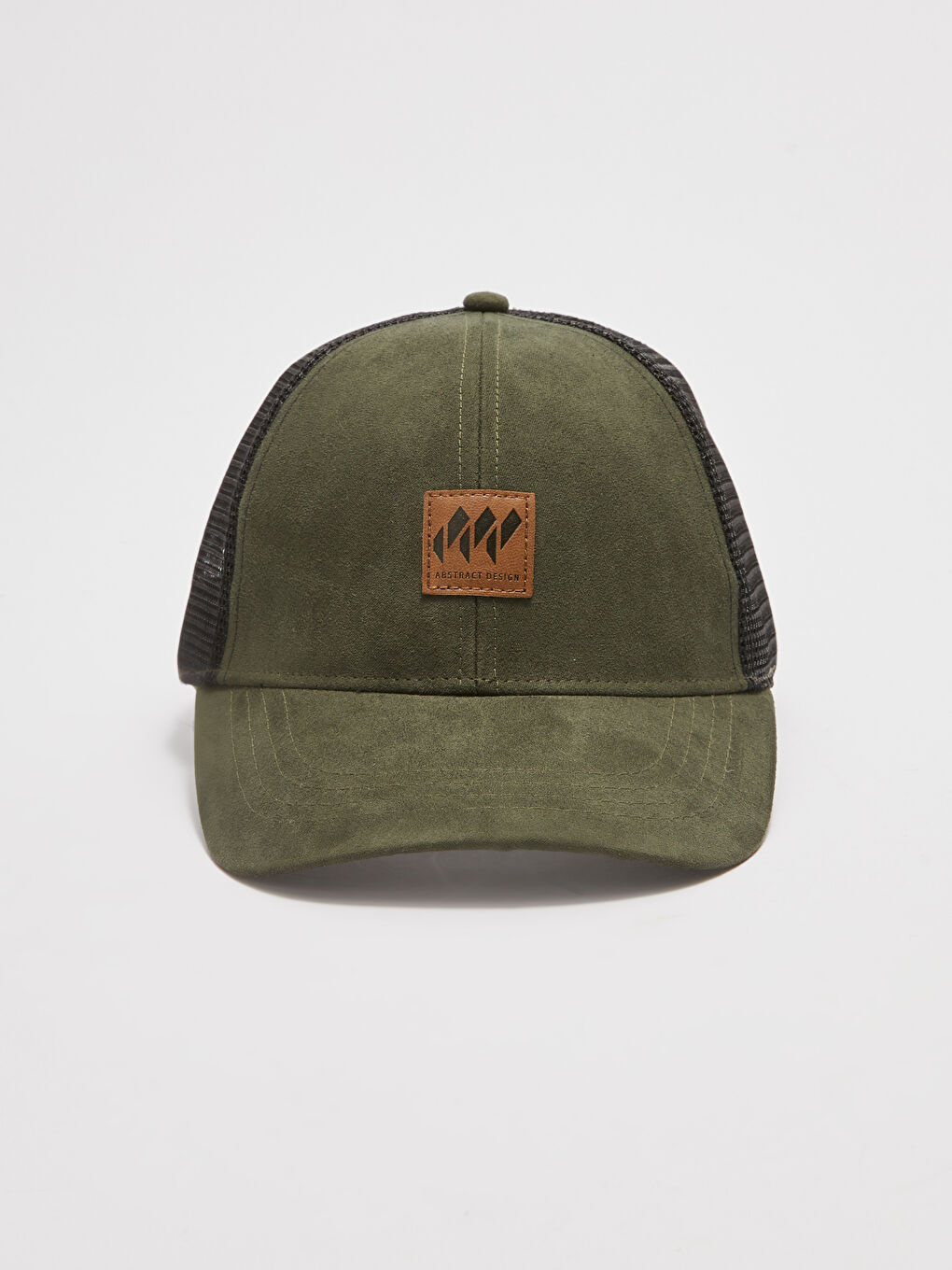 Haki Kabartma Baskılı File Detaylı Erkek Kep Şapka