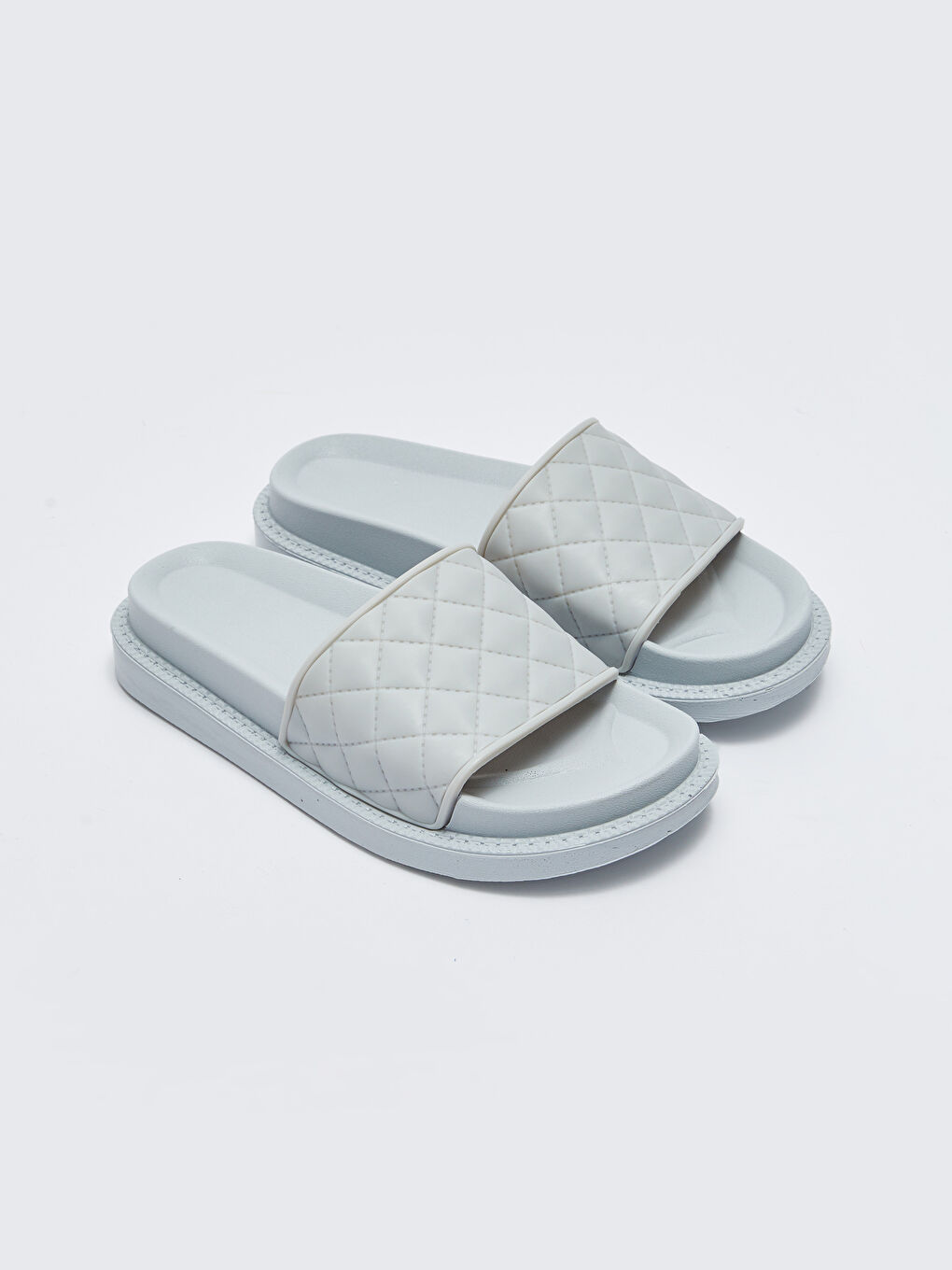 Yeşil Kendinden Desenli Tek Bantlı Kadın Terlik