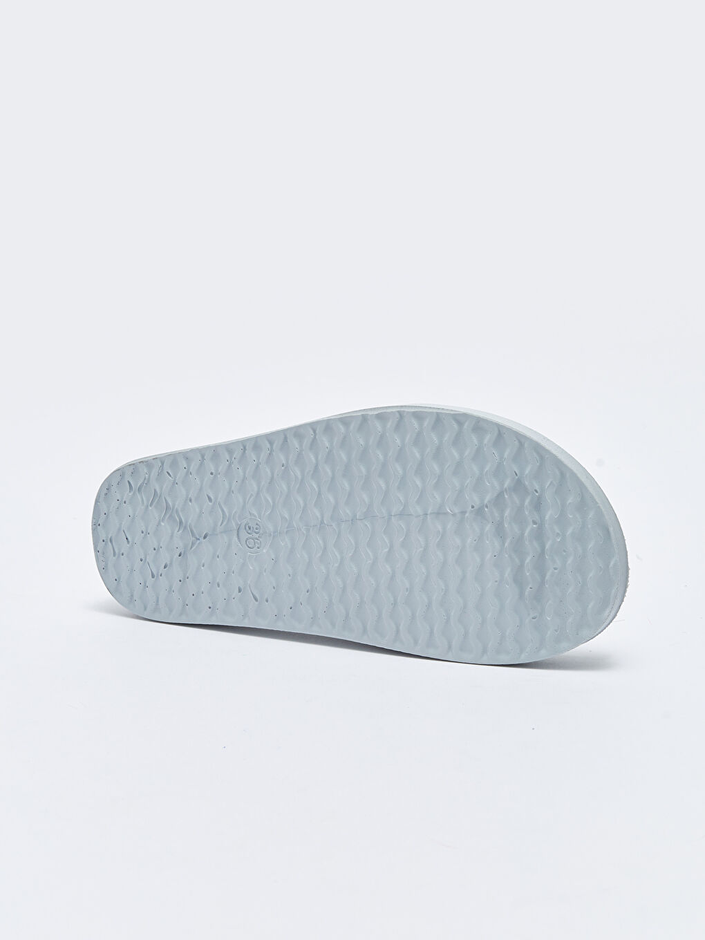 Yeşil Kendinden Desenli Tek Bantlı Kadın Terlik-3