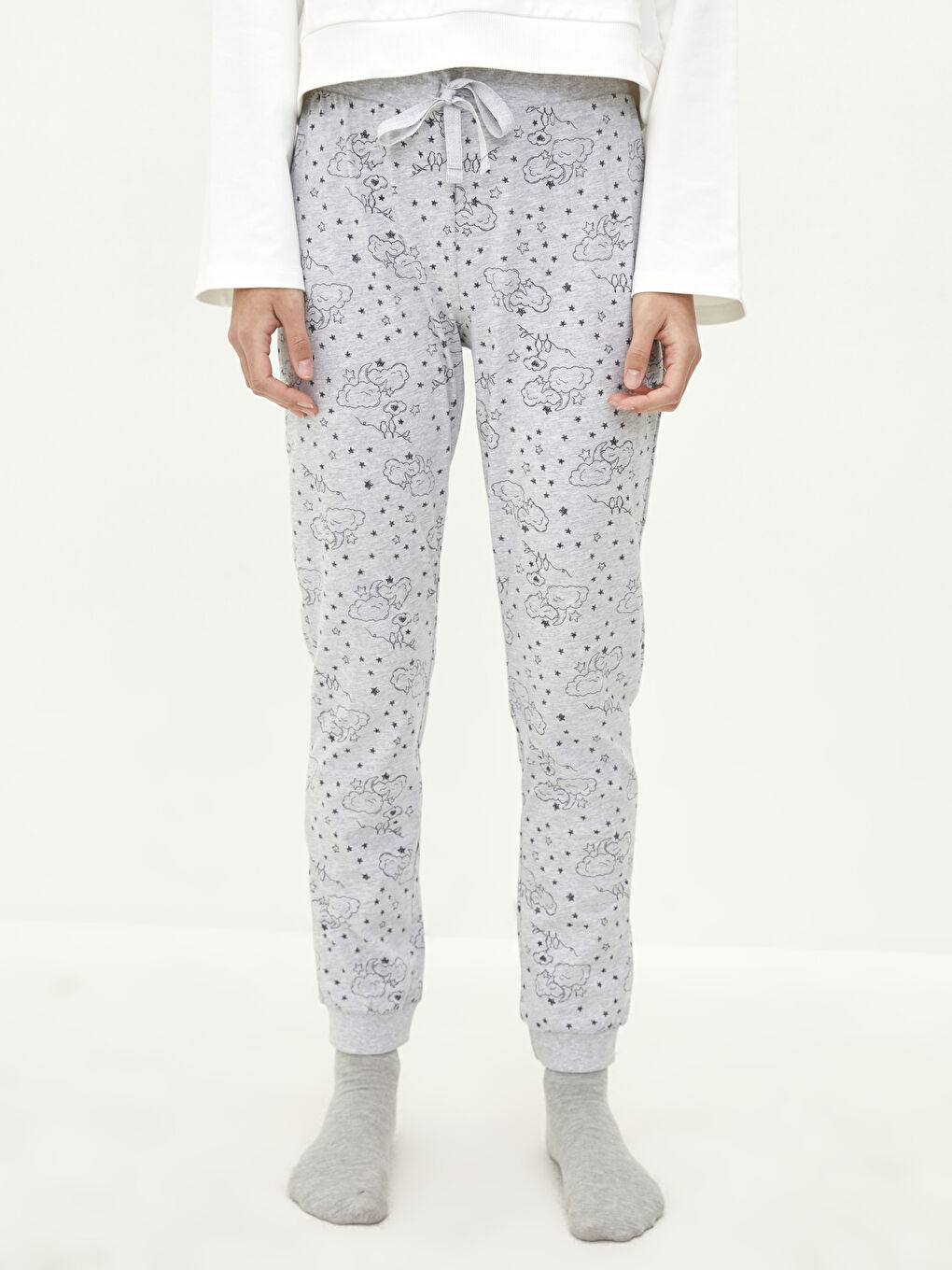 Elasticated Waist Printed Women's Pyjama Bottoms -S22298Z8-CT3