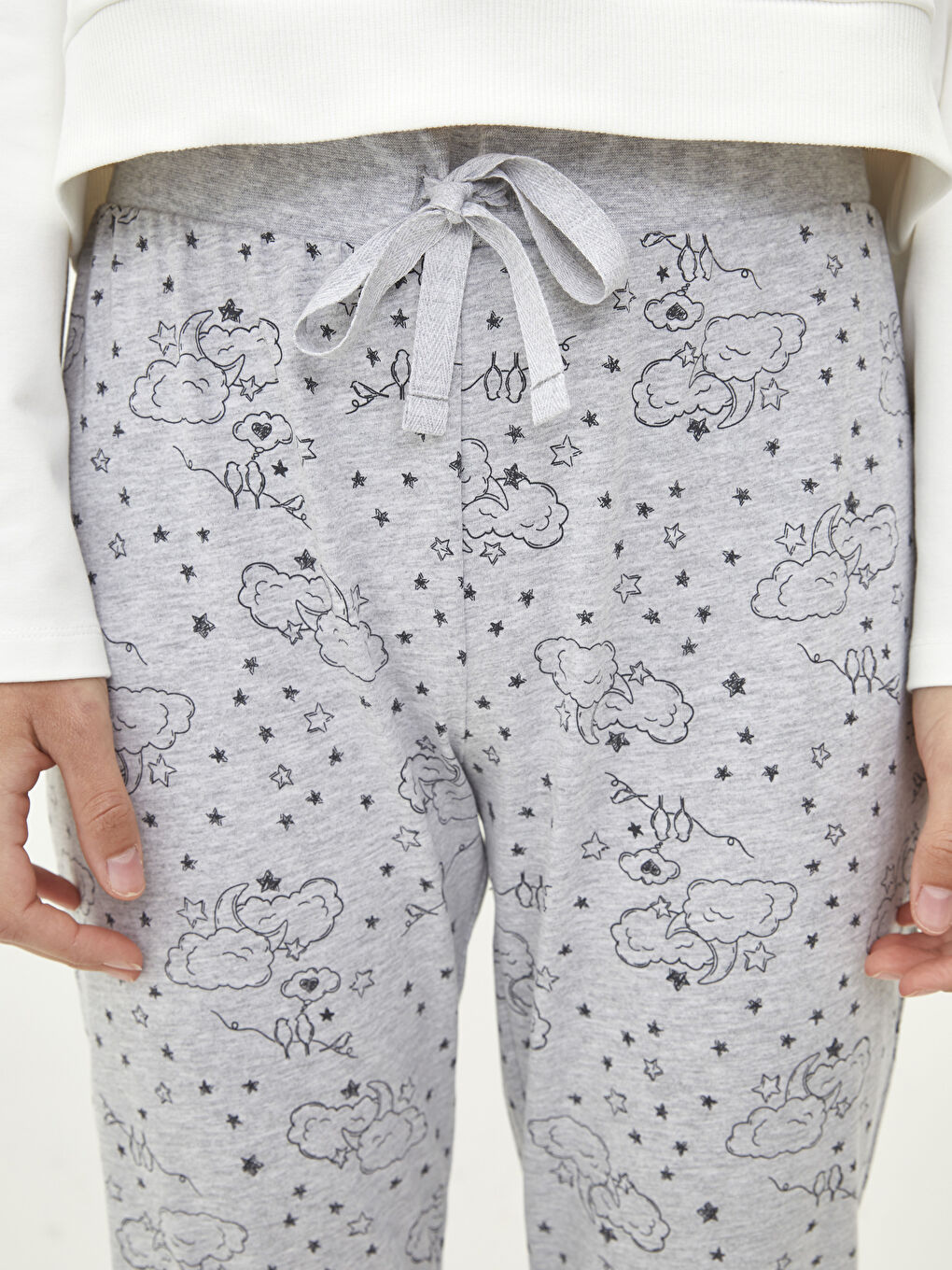 Elasticated Waist Printed Women's Pyjama Bottoms -S22298Z8-CT3