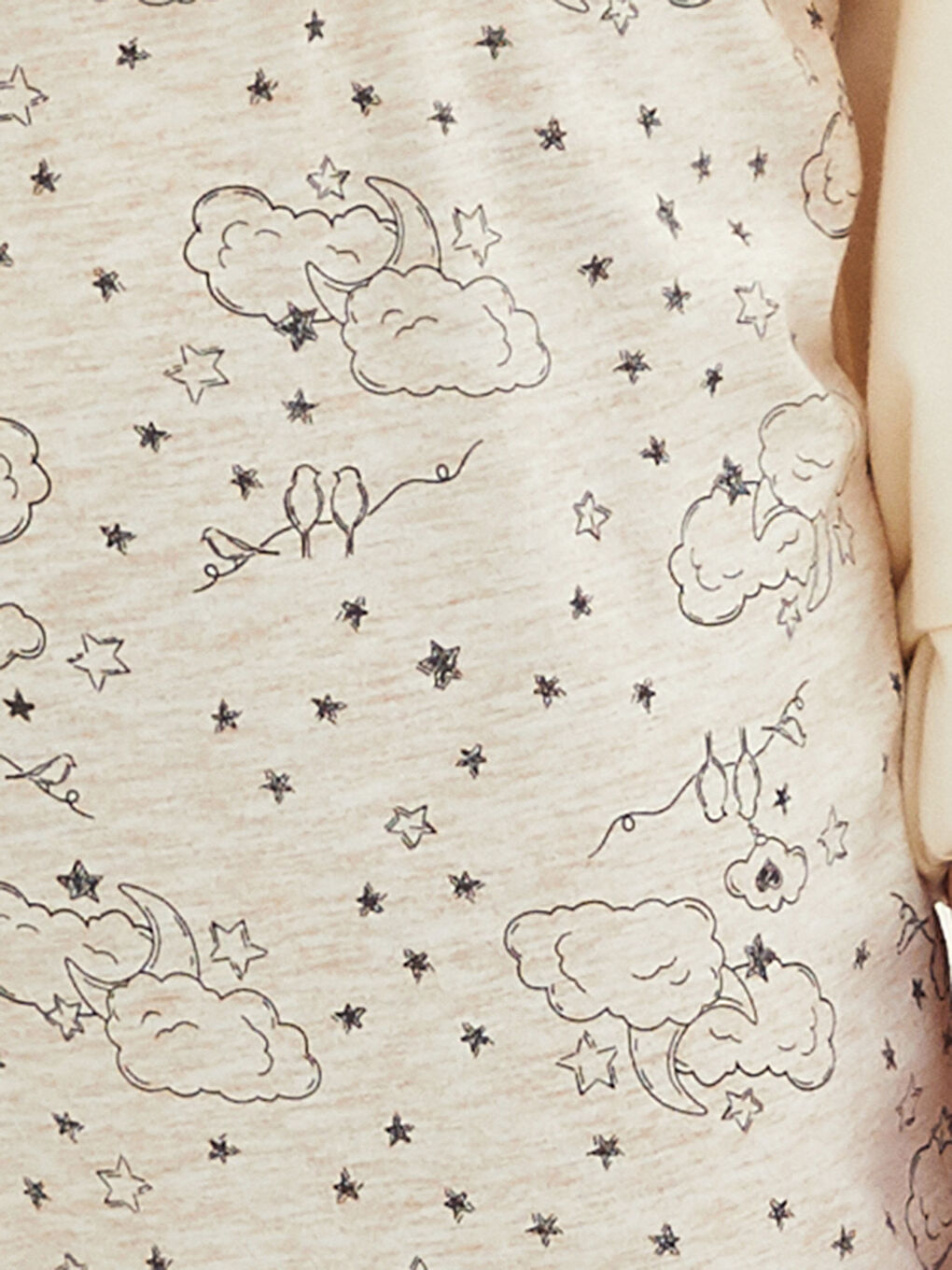 قيعان بيجامة مطبوعة بخصر مرن للسيدات-3