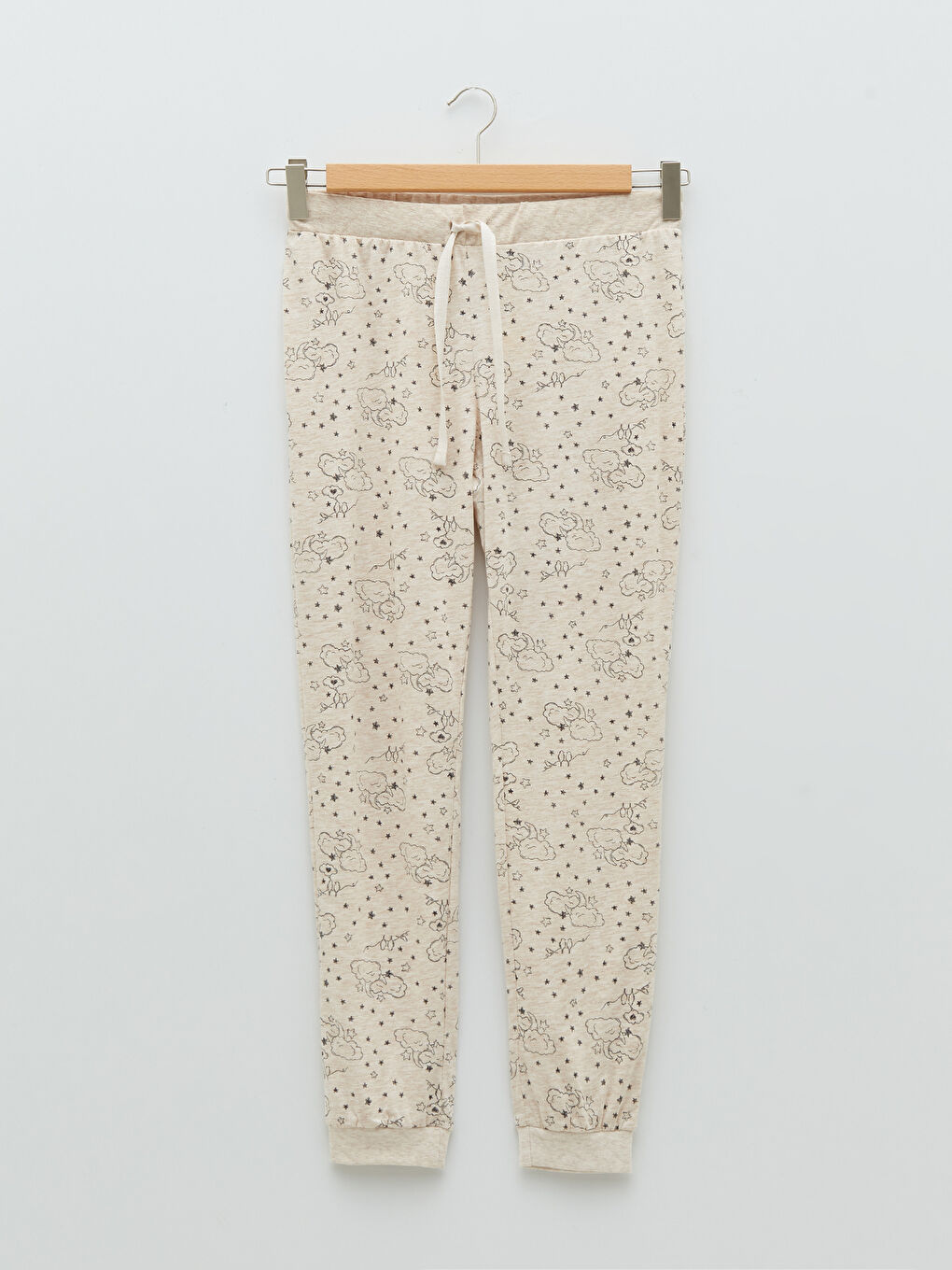 قيعان بيجامة مطبوعة بخصر مرن للسيدات-5