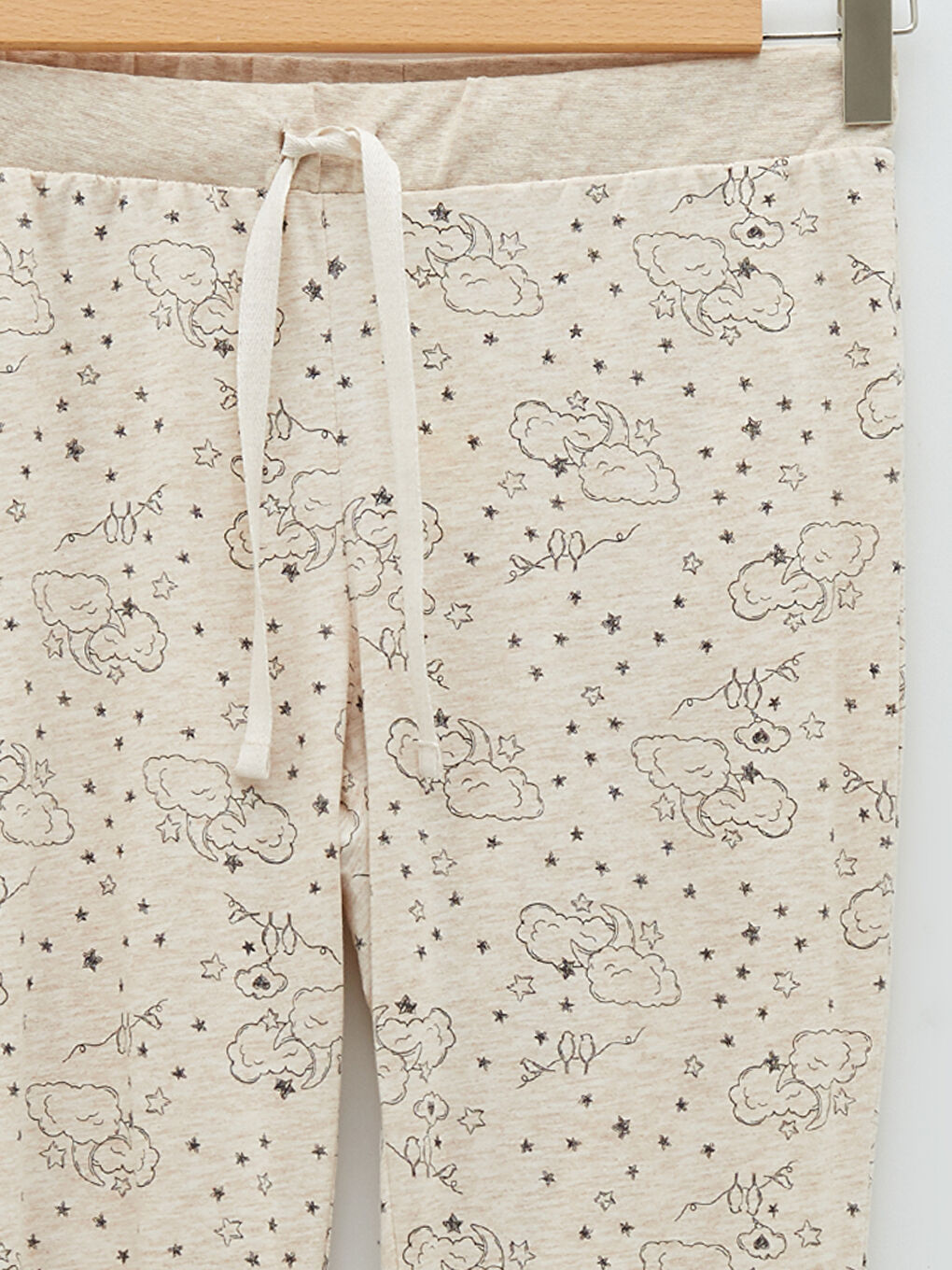 قيعان بيجامة مطبوعة بخصر مرن للسيدات-7