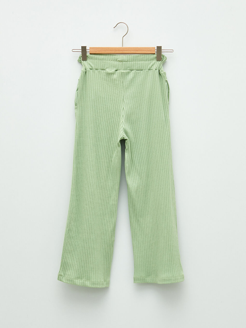 بنطلون رياضي بسيط بخصر مرن للبنات-1