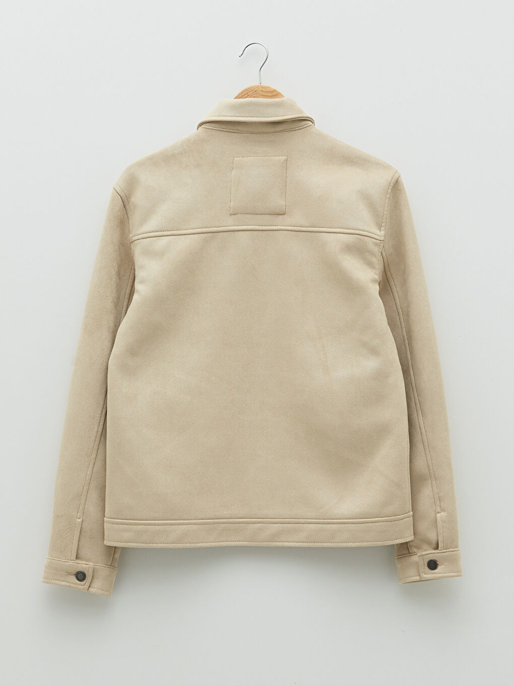 Slim Fit Shirt Neck Men's Suede Coat -S22308Z8-J0B