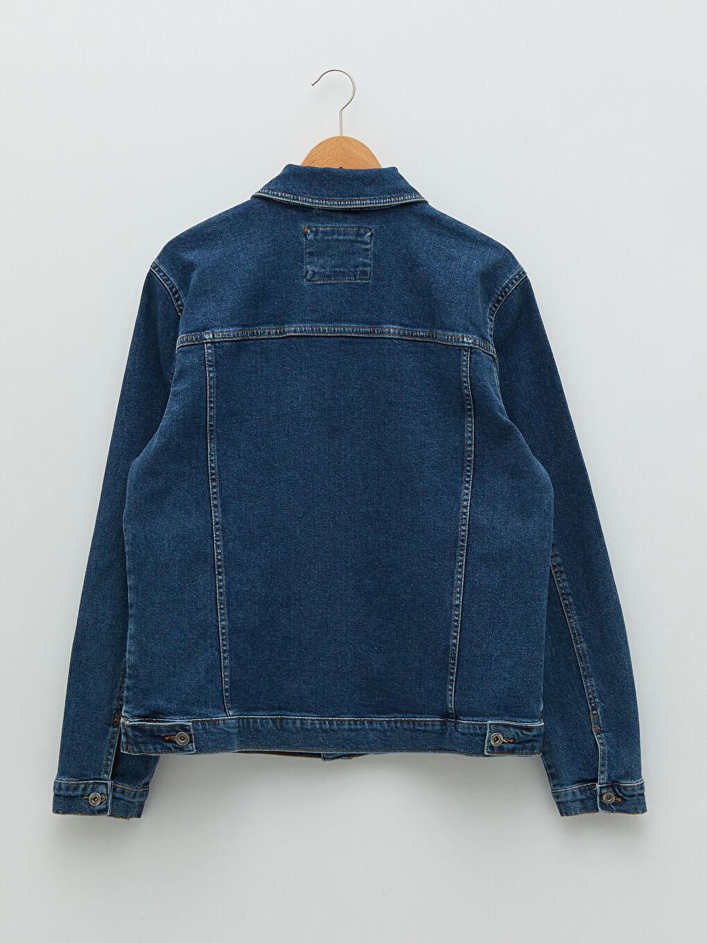 İndigo Standart Kalıp Erkek Jean Ceket-5