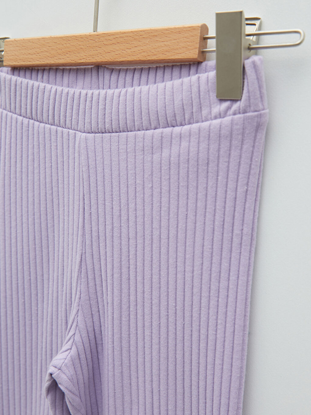 Leggings longs basiques pour fille avec taille élastique-2